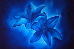 Blaue Lilien